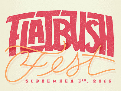 Flatbush Fest - Lettering