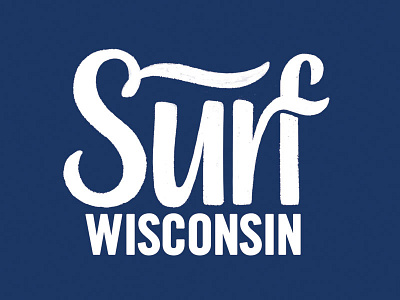 Surf - Alternate Lettering handlettering lettering ligatures surf waves wisconsin