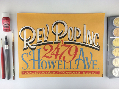 Handlettered Envelope - Rev Pop Inc.