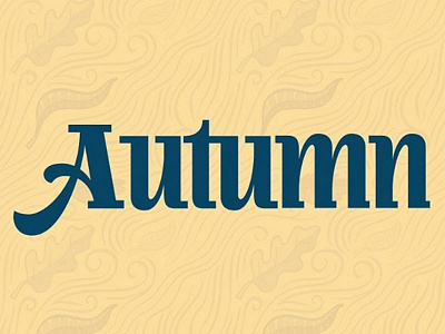 Autumn - Inktober drawing handlettering ink inktober lettering paper pen sketch type typography