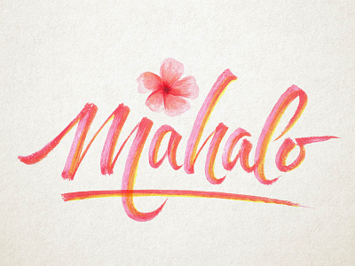 Mahalo - Inktober drawing handlettering ink inktober lettering paper pen sketch type typography