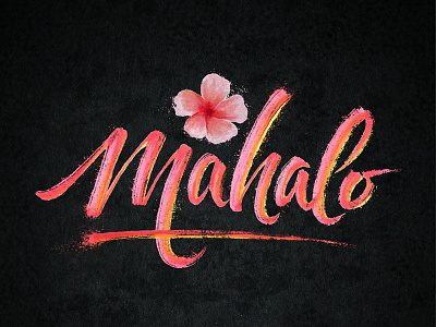 Mahalo - Inktober drawing handlettering ink inktober lettering paper pen sketch type typography