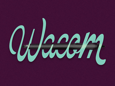 Wacom - My Favorite Art Brand brush formal handlettering lettering reverse contrast script wacom