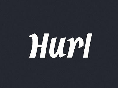 Hurl - letter study bold calligraphic calligraphy lettering line lines texture type typography