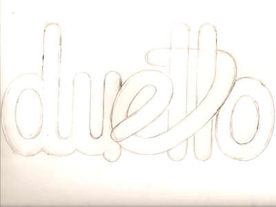Duetto hand lettering the duetto project typography