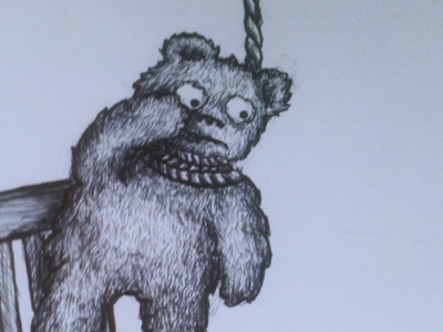 Sad Bear bear hanged sad