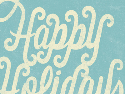 Happy design happy holidays illustration typography