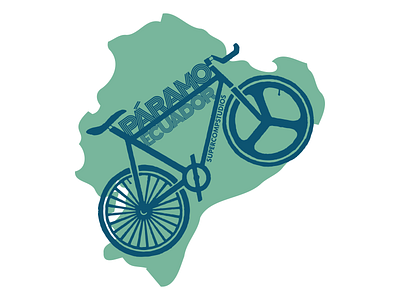 Páramo Ecuador Bike - Green bicycle bike design757 equator fixedgear fixie graphic design illustration paramo paramo ecuatoriano