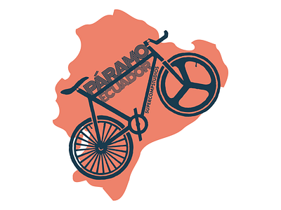 Páramo Ecuador Bike - Pink bike bycicle design757 ecuador equator fixedgear fixie graphic design illustration paramo ecuatoriano