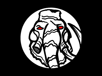 prey design design757 graphic design illustration inktober inktober2020 mammoth primal woolly mammoth