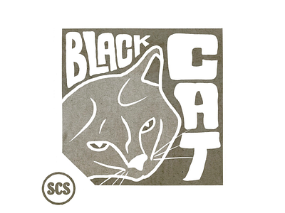 Black Cat black cat blackcat cat design design757 digital illustration frightfall2021 graphic design hand lettering illustration retro supply co. retrosupply