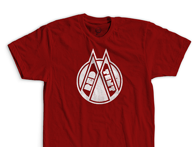 “Red Tent” - Shirt 757collective branding design design757 graphic design identity design illustrator logo minimal design nfk norfolk onecolor red tent screenprint shirt thicklines vector zorathian