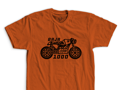 “Café Racer” - Shirt 757collective baja1000 branding cafe racer design design757 digital illustration graphic design identity design illustration motorbike motorcycle nfk norfolk onecolor screenprint shirt thicklines zorathian