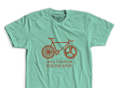 “Like A Computer For The Body” - Shirt bicycle bike branding design digital illustration fixed gear fixie futura graphic design identity design illustration illustrator minimal design nfk onecolor screenprint shirt thicklines vector zorathian