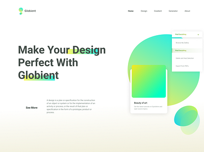 globient design design minimal ui web