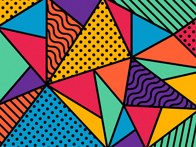 Target BTC Pattern 90s background color design geometric illustration mobile pattern pop art shape
