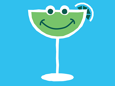 Marg guy design face illustration lime marg margarita smiley