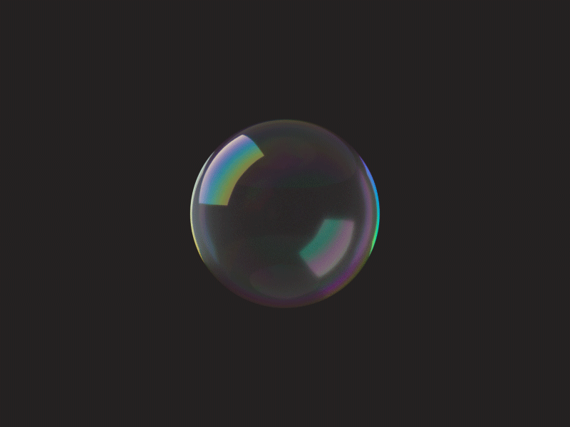 Bubble design motion graphics ux