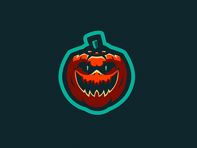 Scary Pumpkin design esport logo esportlogo esports esports logo esports mascot gaming logo gaminglogo illustration logo