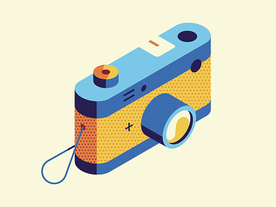 Camera camera halftone icon iconography pattern vector