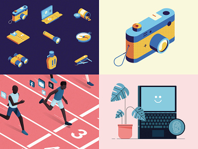 2018 2018 icon illustration isometric laptop people top4shots vector