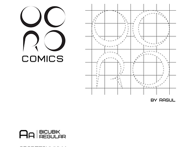 Logo for Oero Comics ai brand branding comic book design comics graphic design illustrator logo logo design logotype mock up vector