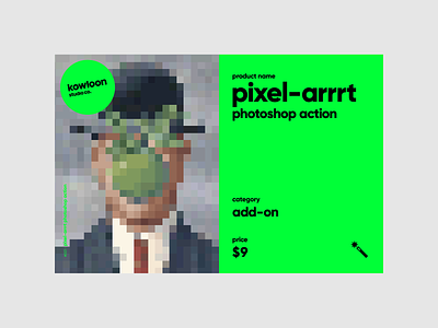 pixel-arrrt photoshop action 001 8bit action bitmap illustration photoshop pixel art