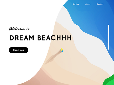 Dream Beachhh landing page