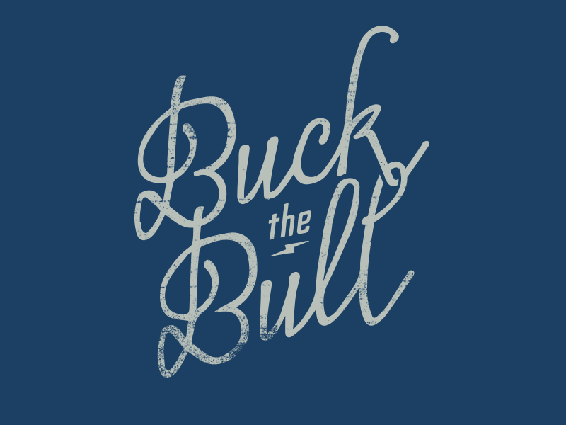 Buck The Bull V2 beverages buck bull drink hand lettered script sunshine type