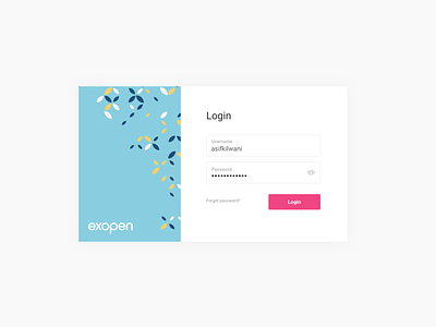 Exopen Login Form form login pattern sign in web app
