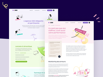 209 Agency - Rebrand & redesign! brand identity branding illustration ui ux website