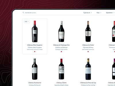 R&A - Wine Search 🍷 ui website wine