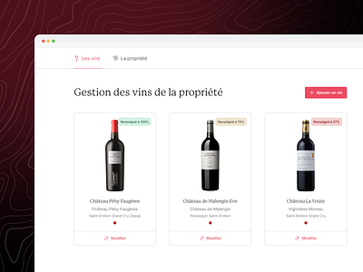 R&A - Wines management 🖍 ui website wine