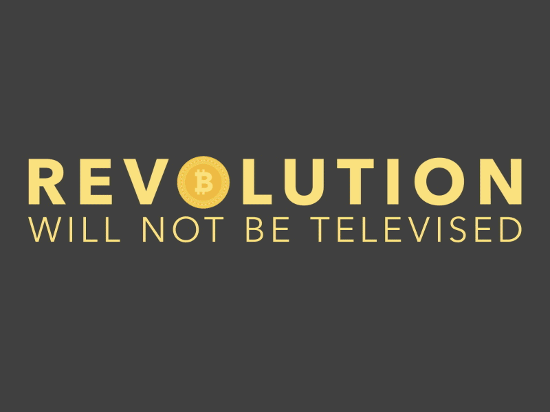Revolution will not be televised 2d 2d motion animation animation for fun bitcoin motion design