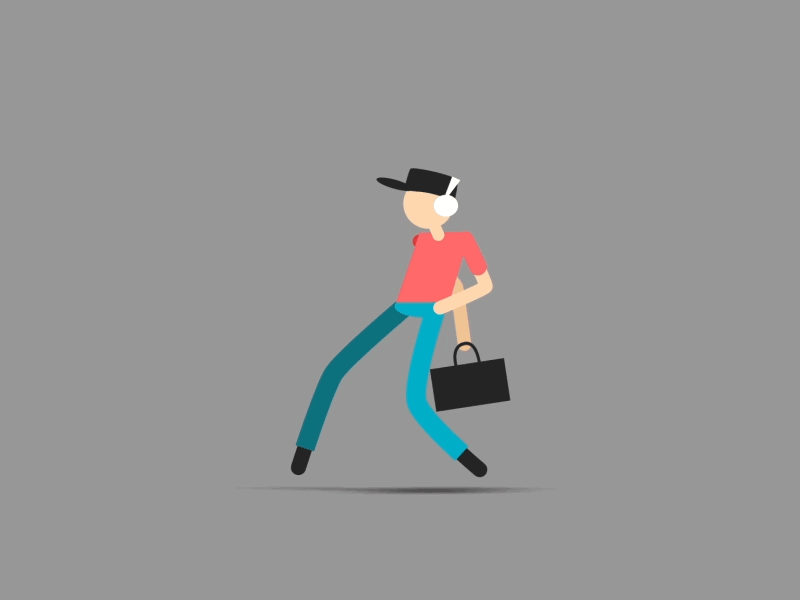 Walk Cycle 2d motion animation gif motion motion design rhytmic walk cycle walk walk cycle