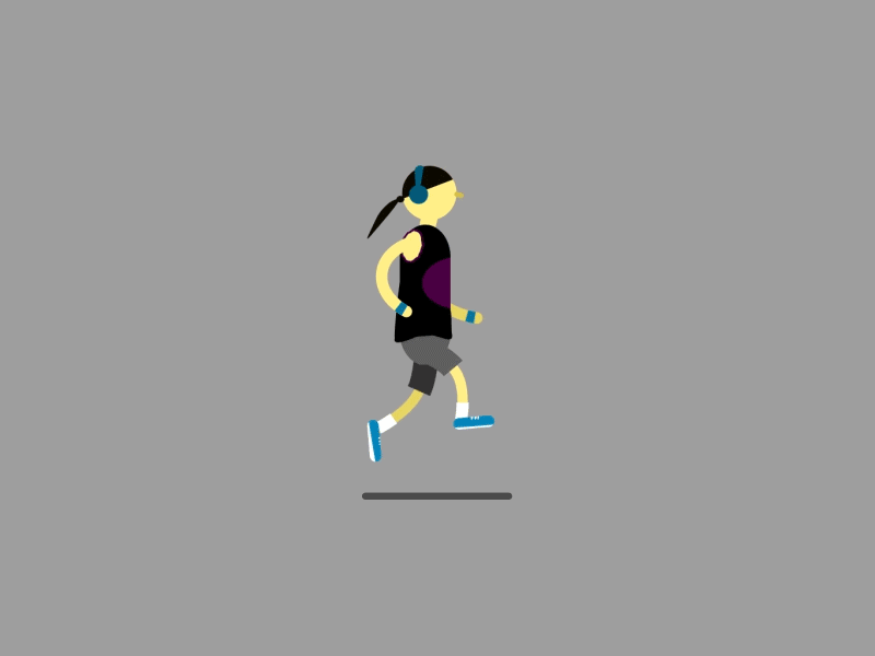 Run Cycle 2d motion animation character animaton character design gif motion motion design run cycle