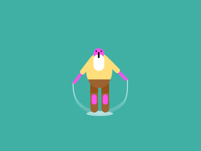 Rope jump character animation rope character design gif jump