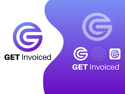 GET Invoiced Logo branding illustration logo vector