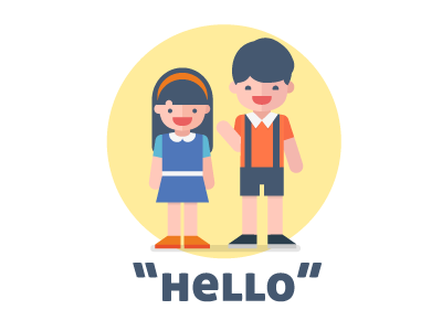 sayHello illustration