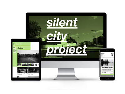 Silent City Project ui ux web design