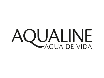 Aqualine corporate identity graphic design logo