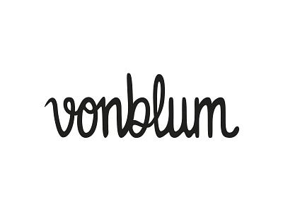 Vonblum corporate identity graphic design logo