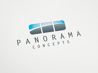 Panorama Concepts logo design applications apps computers contemporary it logo logo design minimalistic panorama concepts