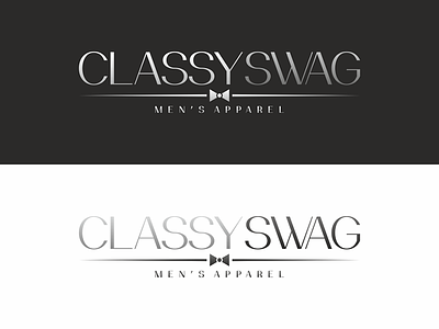 Classy Swag logo apparel classy fashion logo logo design tie
