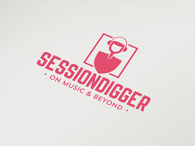 Session Digger logo blog clubbing concert croatia dj electronic music festivals logo logo design music scene sessiondigger