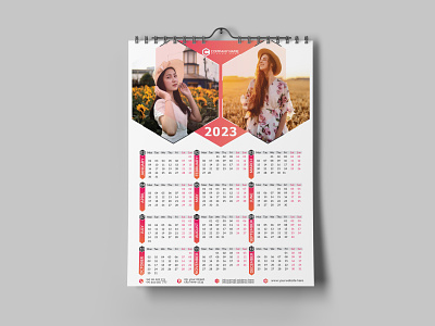 2023 Calendar Design | Wall Calendar 2023 animation single page calendar wall calendar design