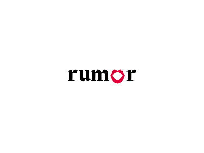 Rumor fashion logo logotype minimal rumor