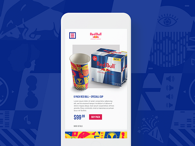 Red Bull OP | NYC gov ball 2019 branding ecommerce festival illustration page product page redbull ui