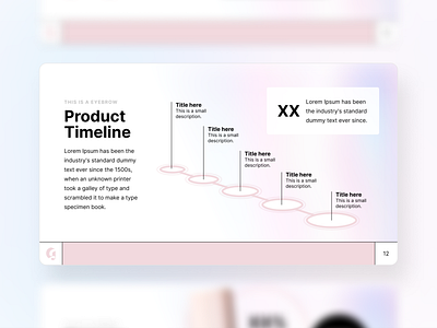 Beauty Related Pitchdeck | Timeline Slide beauty google slides keynote page pitch deck pitchdeck powerpoint presentation slide slides timeline