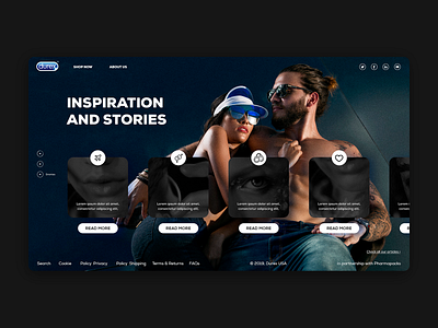 Durex USA blog durex landing page page photo site stories ui ux website